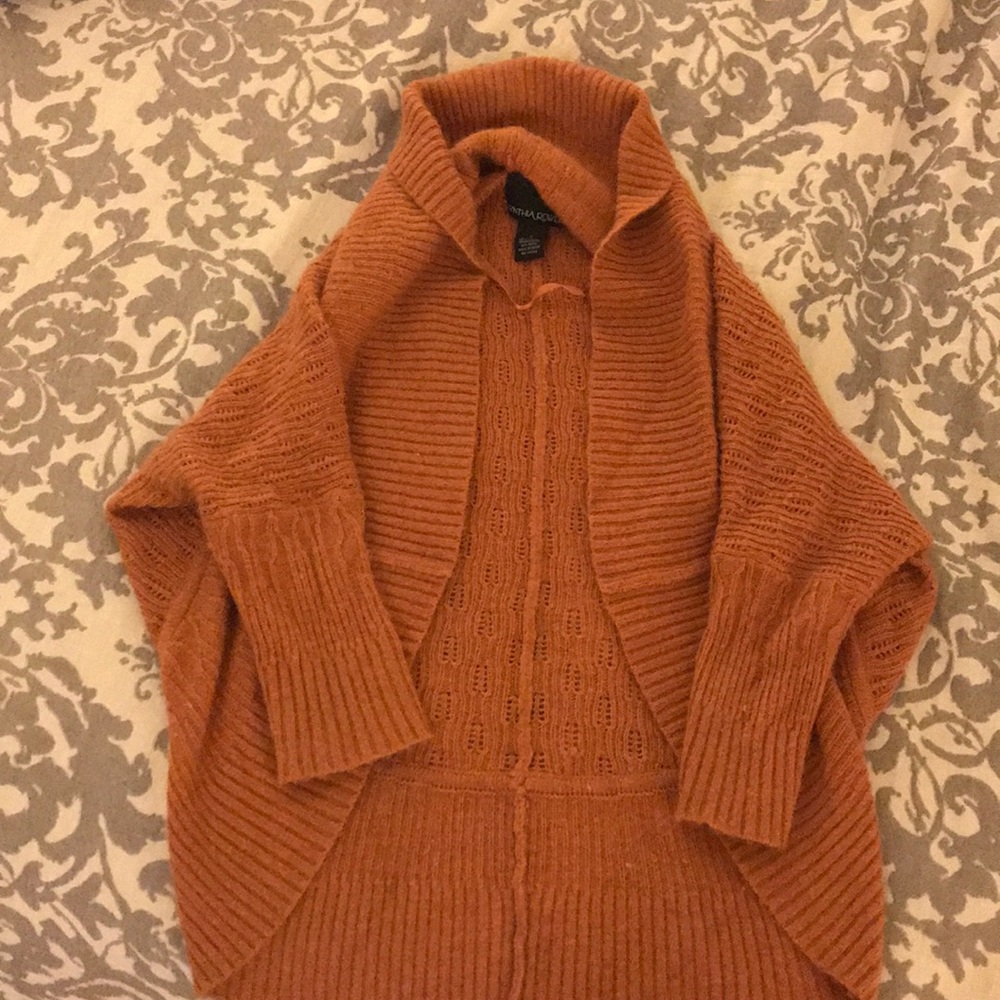 Burnt orange short fall sweater